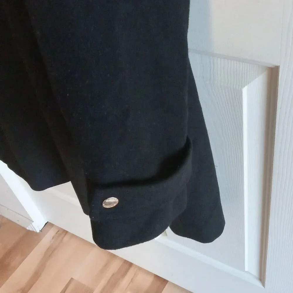 Michael Kors Wool Blend Collared Zip Front Coat - Picture 3 of 10